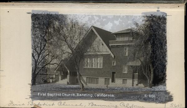 First Baptist Church Rare Original Photograph Banning California