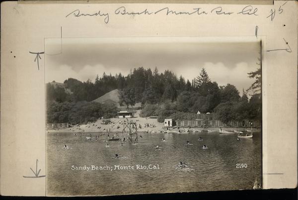 Sandy Beach Monte Rio California