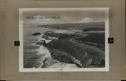 Cliff Drive Rare Layout Board, Photograph Santa Cruz, CA Postcard Postcard