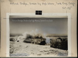 Natural Bridge, Broken by High Waves Postcard