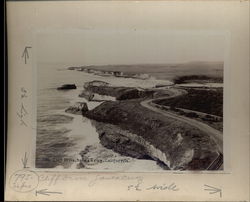 Cliff Drive Rare Original Photograph #795 Santa Cruz, CA Postcard Postcard