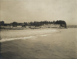 Beach and Hotel at Capitola California Original Photograph Original Photograph Original Photograph