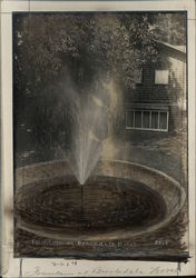 Fountain at Brookdale Hotel California Original Photograph Original Photograph Original Photograph