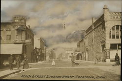 Main Street Looking North Pocatello, ID Original Photograph Original Photograph Original Photograph