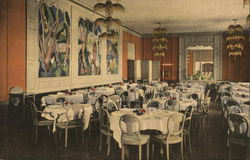 Main Dining Room, Del Monte Lodge Pebble Beach, CA Postcard Postcard Postcard