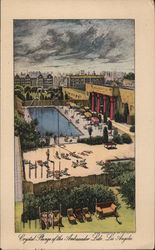 Crystal Plunge of the Ambassador Lido Postcard