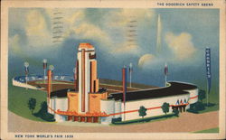 The Goodrich Safety Arena 1939 NY World's Fair Postcard Postcard Postcard