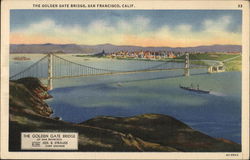 The Golden Gate Bridge San Francisco, CA Postcard Postcard Postcard