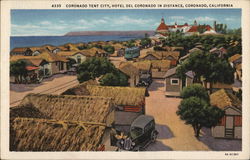 Coronado Tent City and Hotel Coronado Postcard