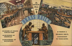 Brass Rails Detroit, MI Postcard Postcard Postcard