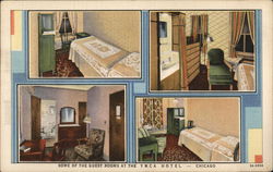 Some of the Guest Rooms at the Y M C A Hotel, 826 South Wabash Avenue Chicago, IL Postcard Postcard Postcard