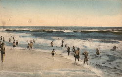 Surf Bathing, Jones Beach, Long Island Postcard