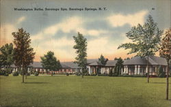 Washington Baths, Saratoga Spa Postcard