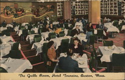 Hotel Touraine - The Grille Room Boston, MA Postcard Postcard Postcard