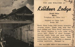 You are Welcome at Killdeer Lodge Postcard