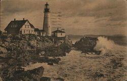 Portland Head Light Maine Postcard Postcard Postcard