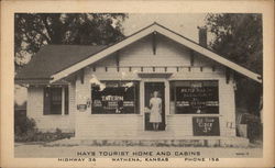 Hays Tourist Home and Cabins Wathena, KS Postcard Postcard Postcard