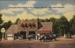 Fairyland Service Station at the Entrance of Rock City Atop Lookout Mountain Chattanooga, TN Postcard Postcard Postcard