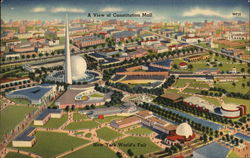 A View of Constitution Mall, New York World's Fair Postcard