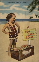 She Sells Sea Shells Florida Postcard Postcard Postcard