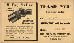 The Brownie Showerhead Postcard