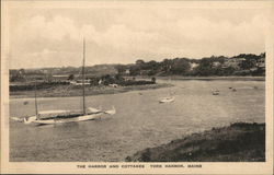 The Harbor and Cottages Postcard