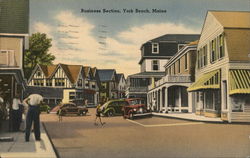 Business Section York Beach, ME Postcard Postcard Postcard