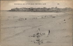 Concordville and Bathing Beach York Beach, ME Postcard Postcard Postcard