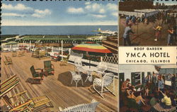 YMCA Hotel - Roof Garden Chicago, IL Postcard Postcard Postcard