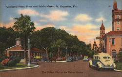 Cathedral Place, Plaza and Public Square St. Augustine, FL Postcard Postcard Postcard