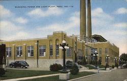 Municipal Power and Light Plant Postcard