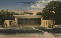 News-Sentinel Outdoor Theater, Franke Park Fort Wayne, IN Postcard Postcard Postcard