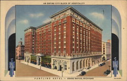 The Pantlind Hotel, an Entire City Block of Hospitality Postcard