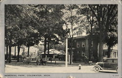 Memorial Park Coldwater, MI Postcard Postcard Postcard