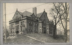 Bowen Hall at Kalamazoo College Michigan Postcard Postcard Postcard