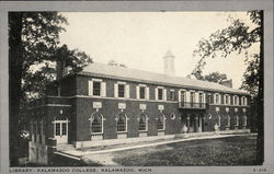 Library, Kalamazoo College Michigan Postcard Postcard Postcard