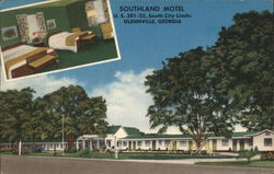 Southland Motel Glennville, GA Postcard Postcard Postcard