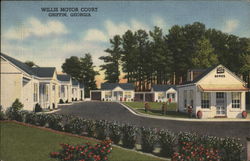 Willis Motor Court Griffin, GA Postcard Postcard Postcard