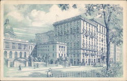 Hotel Bellevue, Beacon Hill Boston, MA Postcard Postcard Postcard