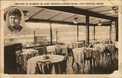 Section of Interior of Aunt Martha's Dining Room Postcard