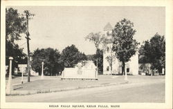 View of Town Square Kezar Falls, ME Postcard Postcard Postcard