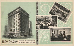 Hotel De Soto St. Louis, MO Postcard Postcard Postcard