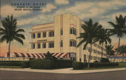 Corsair Hotel, Directly on the Ocean Miami Beach, FL Postcard Postcard Postcard