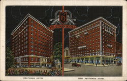 Heathman Hotel and New Heathman Hotel Portland, OR Postcard Postcard Postcard