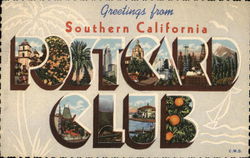 Greetings from Southern California Postcard Club Post Card Clubs & Collecting Postcard Postcard Postcard