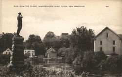 View from the Island, Winnipesaukee River Tilton, NH Postcard Postcard Postcard