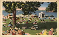 Weirs Beach and Endicott Rock Lake Winnipesaukee, NH Postcard Postcard Postcard