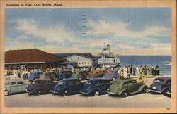 Steamer at Pier Postcard