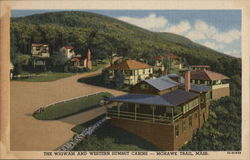 THe Wigwam and Western Summit Cabins, Mohawk Trail North Adams, MA Postcard Postcard Postcard