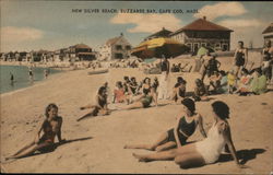 New Silver Beach, Buzzards Bay Cape Cod, MA Postcard Postcard Postcard